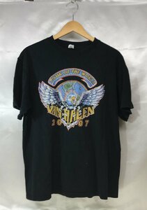 anvil アンビル VAN HALEN ヴァン・ヘイレン 2007 ワールドツアー プリント Tシャツ サイズL ブラック バンドT 古着