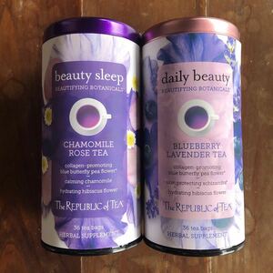 ( free shipping ) organic herb tea lipa yellowtail kob tea rose hip The Republic of Tea lavender butterfly pi- camomile 