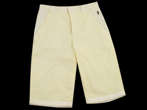  as good as new *PIA SPORTS* Piasports * Leica *. beige group * Logo go in button * yellow check * shorts *76/ men's * Golf also recommended!
