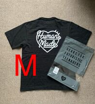 最終価格 公式オンライン購入品 HUMAN MADE HEART BADGE Tシャツ 黒 Mサイズ HUMANMADE ヒューマンメイド_画像1