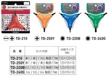 ベッセル スリーポイントドライバー TD-210 日本製 プラスドライバー マイナスドライバー ドライバーセット_画像3