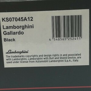 【新品 アウトレット品】京商★1/64 Lamborghini Gallardo BLACK★ランボルギーニ ガヤルド ミニカー 黒の画像6