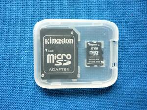 新品　micro/マイクロSDカード Kingston社製　■2GBｘ1/microSDアダプター/専用ケース■ 　B14