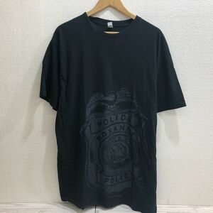 送料185円 The Poice Roxanne ポリス ロクサーヌ Tシャツ anvil 2X ブラック ロック バンド 古着 半袖[Q6526]