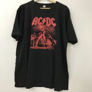 TULTEX AC/DC エーシーディーシー メンバー プリント レッド Tシャツ ブラック XXL 2009 半袖 海外 ロック バンド [N3611]