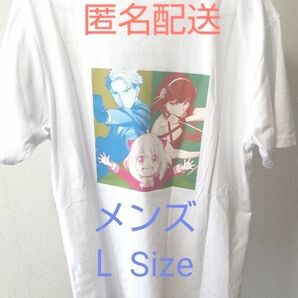 スパイファミリー　メンズ　Ｌsize　Tシャツ　ステッカー付き