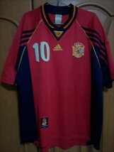 【正規品・古着】スペイン代表（H）ユニフォーム　ラウール＃10　1998年フランスW杯　レアルマドリード_画像2