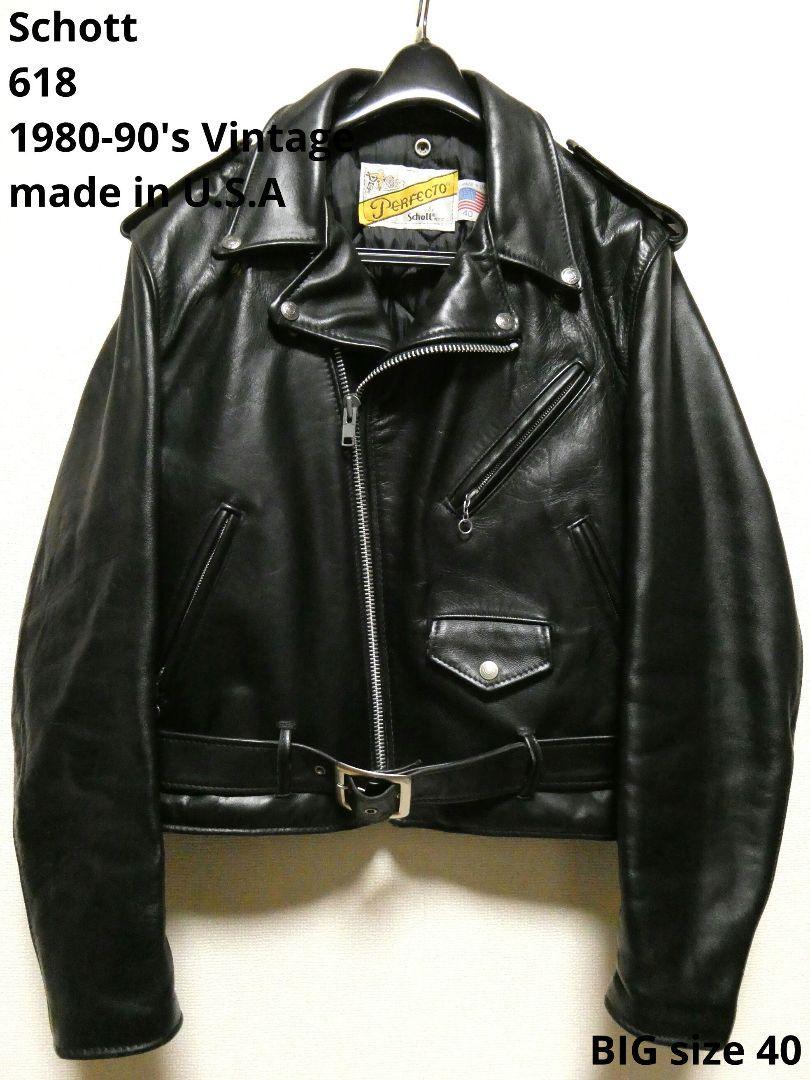 Yahoo!オークション -「schott 618 40」(ライダースジャケット