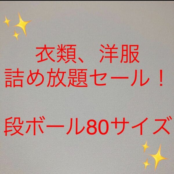 段ボール80サイズ　詰め放題セール！