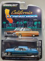 GREENLIGHT CALIFORNIA LOWRIDER カルフォルニア ローライダー 1972 CADILLAC COUPE DEVILLE キャデラック クーペ デビル グリーンライト_画像1