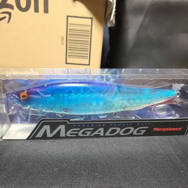 希少 Megabass MEGADOG (SP-C) BLUE CLEAR DUETRAME 限定カラー オリカラ メガバス メガドッグ