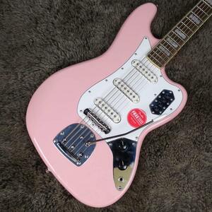 Squier by Fender FSR Classic Vibe Bass VI Matching Headstock Shell Pink