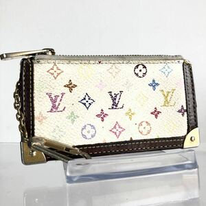 LOUIS VUITTON ルイヴィトン　モノグラムマルチカラー　ブロン　ポシェットクレ　キーケース　キーホルダー　シルバー金具　刻印有