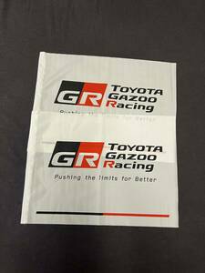 ★純正　新品未使用　非売品★TOYOTA GAZOO Racing　フラッグ　TOYOTA トヨタ ガズーレーシング　 ルマン24　ステッカー