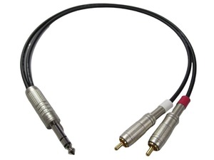 ステレオフォン-RCA Yケーブル 1セット 1.5m | ケーブル：立井電線 SOFTEC MIC CORD | プラグ: CANARE