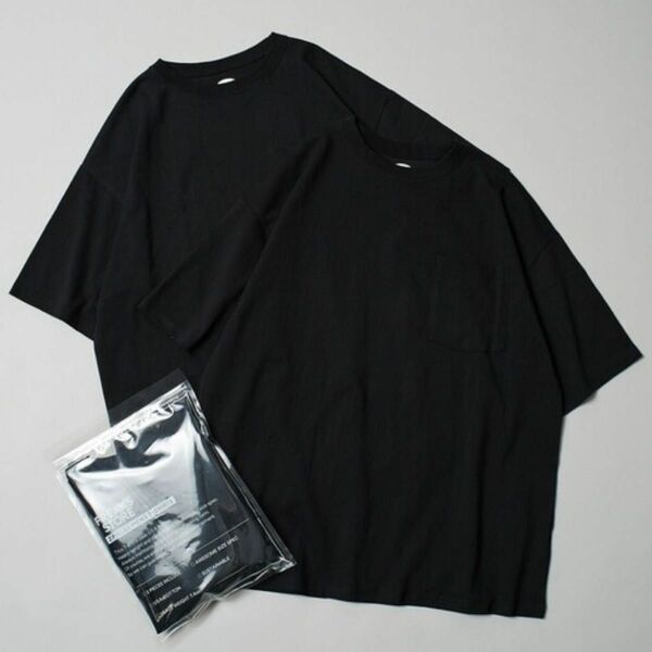 Tシャツ 【限定展開】Relax Fit ヘビーウェイト クルーネックTシャツ/ ブラックMサイズ1点