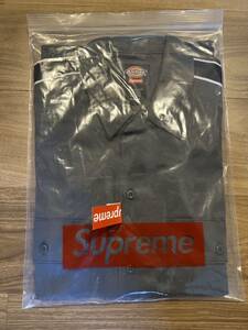 【新品未使用未着用】Supreme Dickies Stripe S/S Work Shirt Charcoal サイズ:S