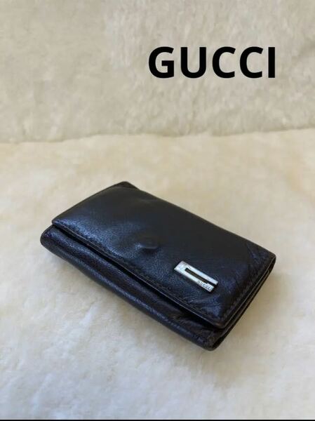 ☆ GUCCI ☆ グッチ 6連 キーケース Gマーク金具付き 中古品