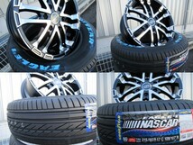 AKUT ZEROBREAK-S 17x6.5J +35 6-139.7 ブラックポリッシュ NASCARセット 200系ハイエース レジアスエース ゼロブレイク_画像4