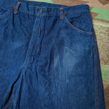 フェイド◎ 【BIG MAC】 50s Denim Work Pants / 50年代 ビッグマック デニム ワーク パンツ ペインター ビンテージ ヴィンテージ 40s60s_画像5