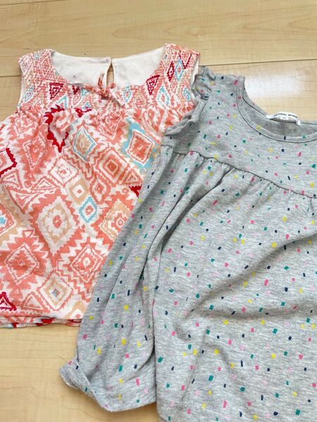 グローバルワーク キッズ Mサイズ チュニック2点セット