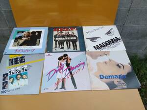 ビートルズ。ダディダンシング。ナインハーフ。レーザーディスク６枚THE BEE GEES。MADONNA。Damage未テスト