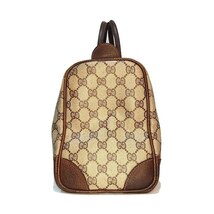 OLD GUCCI オールドグッチ ヴィンテージ シェリーライン GG柄 PVC×レザー ハンドバッグ ボストンバッグ【送料無料】_画像4