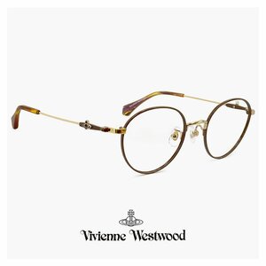 新品 ヴィヴィアン ウエストウッド メガネ レディース 40-0003 c02 48mm Vivienne Westwood 眼鏡 女性 メタル ボストン アジアンフィット