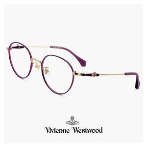 新品 ヴィヴィアン ウエストウッド メガネ レディース 40-0003 c01 48mm Vivienne Westwood 眼鏡 女性 メタル ボストン アジアンフィット