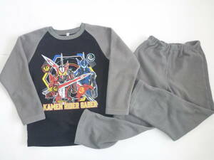  Kamen Rider Saber * black × gray fleece long sleeve pyjamas 120