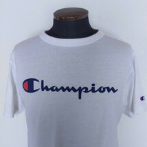 ☆Champion　半袖Tシャツ　ロゴ　丸襟　M_画像5