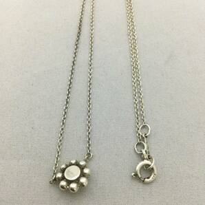 TIFFANY&Co. ティファニー フラワー コンビ ネックレス シルバー ゴールド アクセサリー 925 750【B186053】の画像6