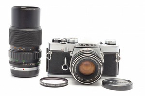 ★良品★ OLYMPUS OM-1 F.ZUIKO 50mm F1.8 / ZUIKO 75-150mm F4 Body Lens ボディ Wレンズ セット オリンパス 完動 ◆873