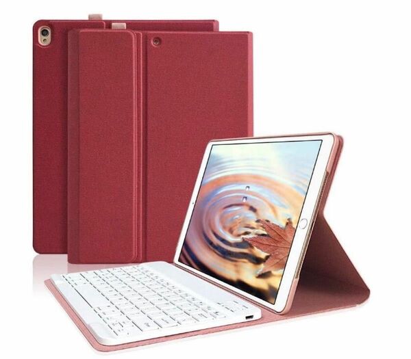 iPad 10.5 インチ　ケース　Bluetoothキーボード RED