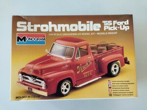 1/24 MONOGRAM/55 FORD F-100/Strohmobile/フォードF-100パンプキン/アメリカントラック/未組み立て新品