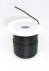 heat-resisting electron wire black color 20m conductor outer diameter 0.75mm AWG22 corresponding basis board LED. wiring . half rice field ....... dissolving difficult heat-resisting line. 20m heat-resisting electric wire 