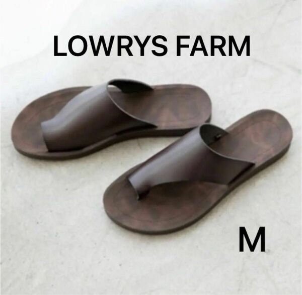 【新品】LOWRYS FARM ローリーズファーム アシメ トング サンダル ブラウン