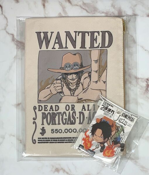 ONE PIECE ポートガス・D・エース手配書ポーチ&アクリルつままれストラップ