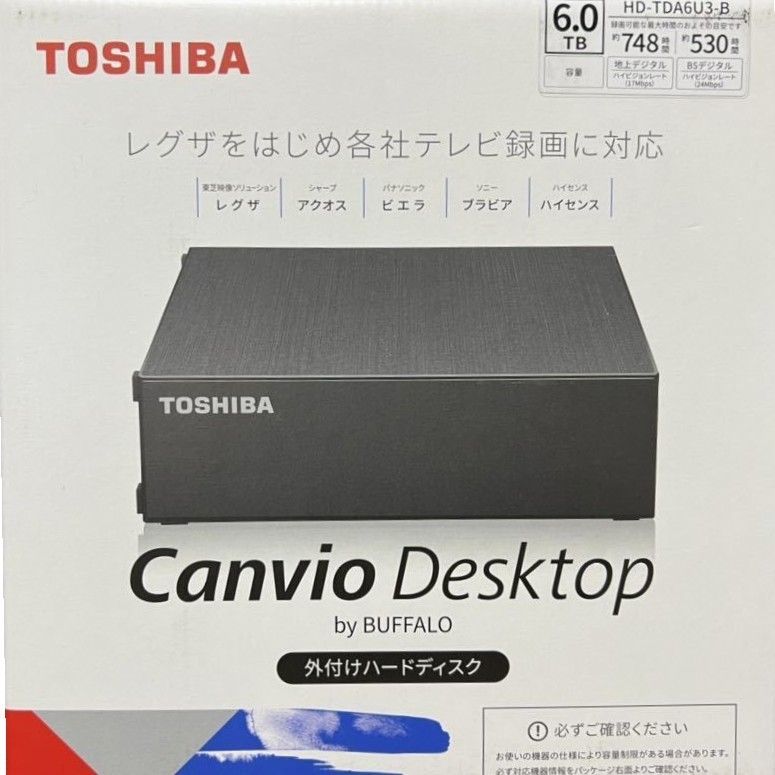 バッファロー BUFFALO HD-TDA6U3-B 外付けHDD 6TB 新品未開封｜PayPay 