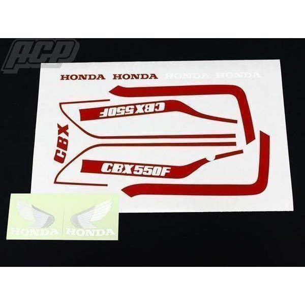 CBX400F2型 ラインステッカーセット 新品(赤/白用) | www