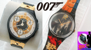 ★超入手困難未使用品★007×SWATCH★コラボモデル★THE MAN WITH THE GOLDEN GUN★電池交換済み★ジェームズ・ボンド★オメガ好きも見てね