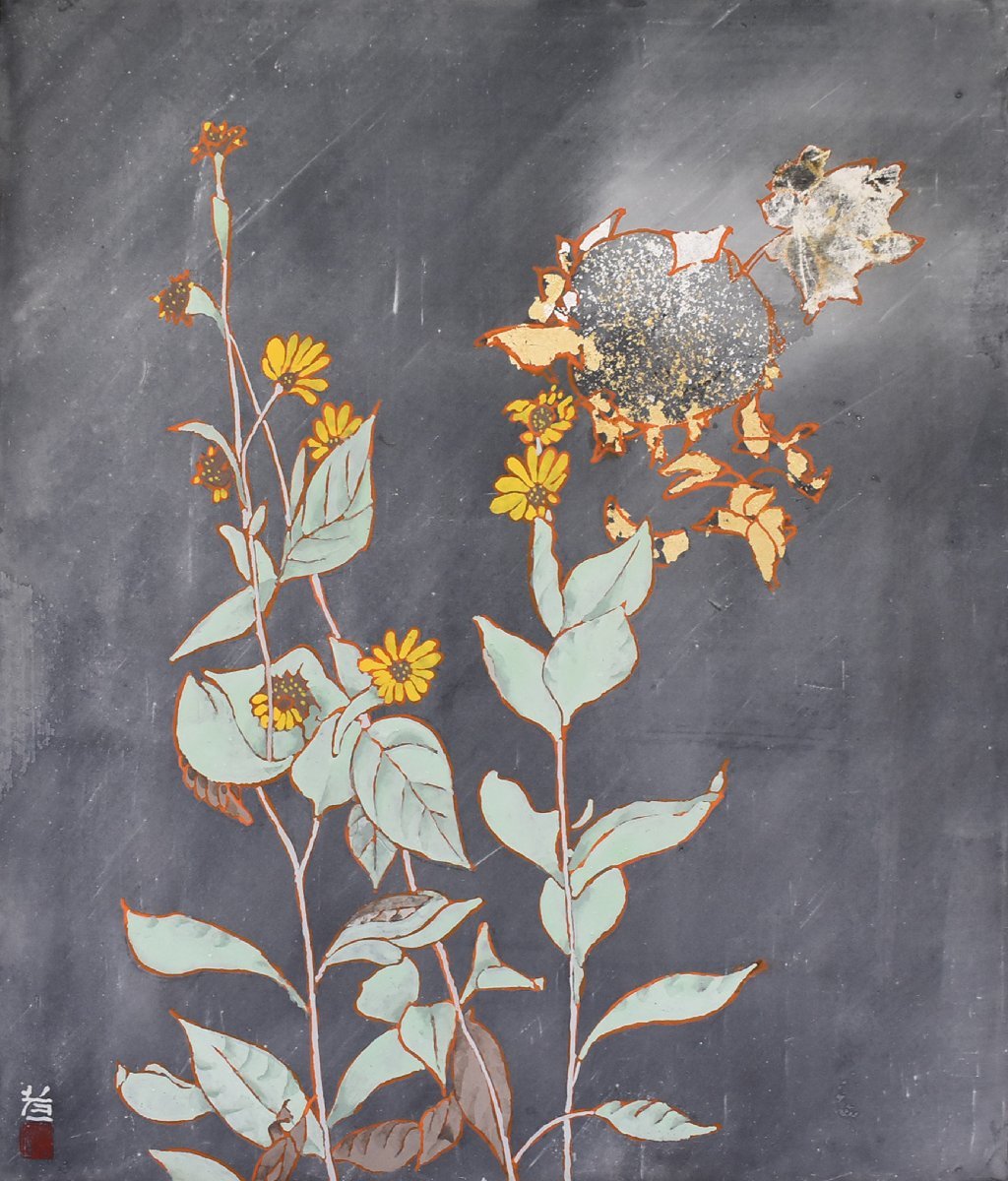 [معرض سيكو - 5, 500 قطعة معروضة! ابحث عن عملك المفضل] عمل الرسام الياباني الشهير Koichi سوزوكي 10F المجاور يأتي بإطار, تلوين, اللوحة اليابانية, الزهور والطيور, الطيور والوحوش