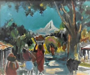 Art hand Auction यासुशी सुगावारा भारतीय परिदृश्य तेल चित्रकला संख्या 8 [मासामी गैलरी], चित्रकारी, तैल चित्र, प्रकृति, परिदृश्य चित्रकला