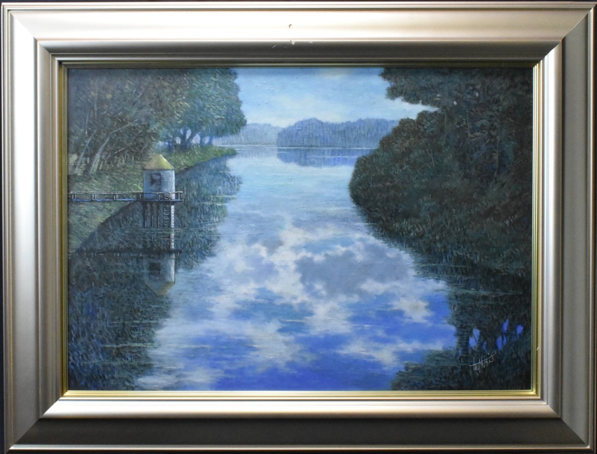 The well-drawn work brings to mind the artist's image of the painting. Takeo Sasaki 15M Eiko Western Painting [Seiko Gallery] One of the largest art galleries in Tokyo Celebrating its 53rd anniversary*, painting, oil painting, Nature, Landscape painting
