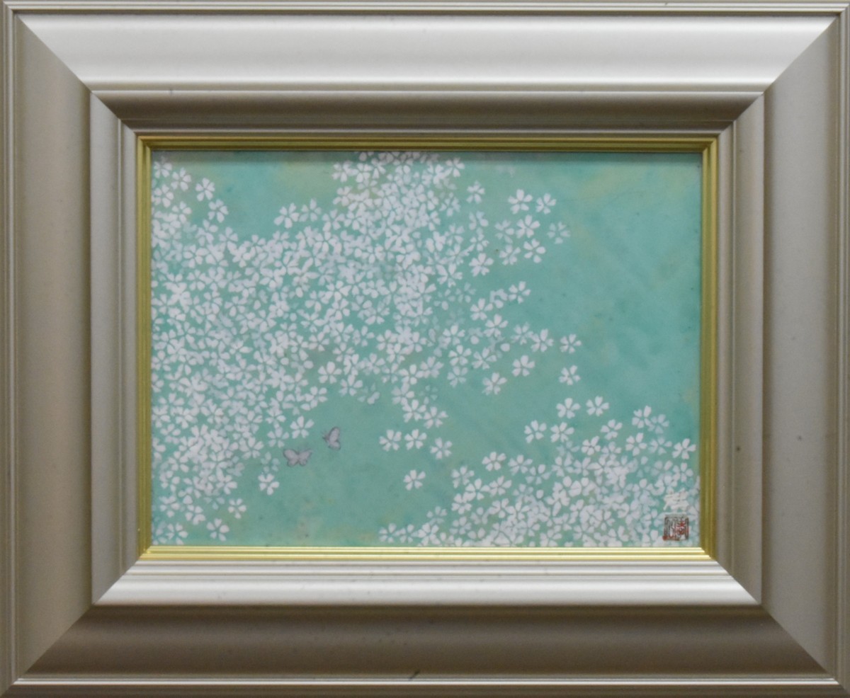 Empfohlenes japanisches Gemälde! Suzuki Koichi Nr. 4 Frühlingsgedicht [Seiko Gallery], Malerei, Japanische Malerei, Blumen und Vögel, Tierwelt