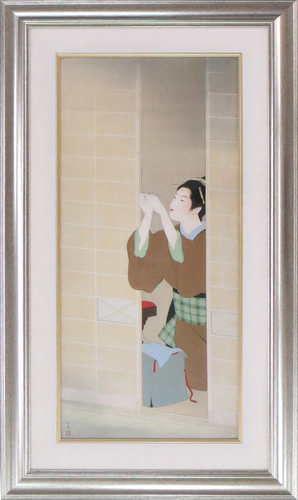 型絵染め作家の版画作品 インテリアにピッタリで...+