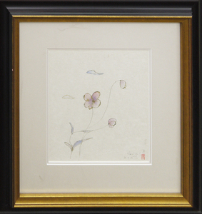 Art hand Auction A precious series of watercolor paintings of pretty flowers by Shinichi Saito Watercolor pencil drawings by Shinichi Saito Pansies [Masamitsu Gallery] One of the largest art galleries in Tokyo 53rd anniversary since its founding*, painting, watercolor, still life painting