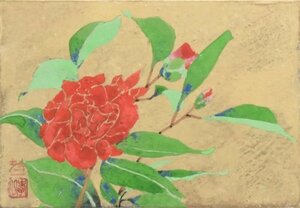 Art hand Auction [सेइको गैलरी / प्रदर्शन पर 5000 आइटम] फ्रेम के साथ लोकप्रिय जापानी चित्रकार कोइची सुजुकी एसएम त्सुबाकी का काम, चित्रकारी, जापानी पेंटिंग, फूल और पक्षी, पक्षी और जानवर
