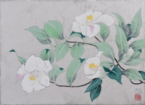 [Seiko Gallery - 5000 pieces on display] Popular Japanese painter Suzuki Koichi No. 4 Winter Camellia with frame, Painting, Japanese painting, Flowers and Birds, Wildlife