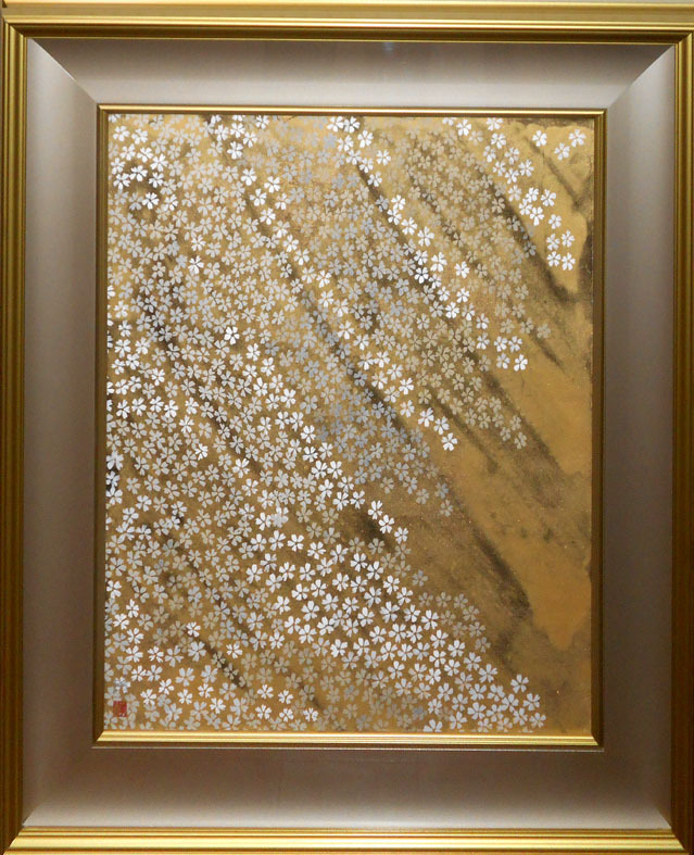 Toller Fund! Empfehlenswertes Werk! Handgemaltes japanisches Gemälde Nagare von Koichi Suzuki 12F Eine der größten Kunstgalerien in Tokio 53 Jahre seit Gründung *, Malerei, Japanische Malerei, Andere